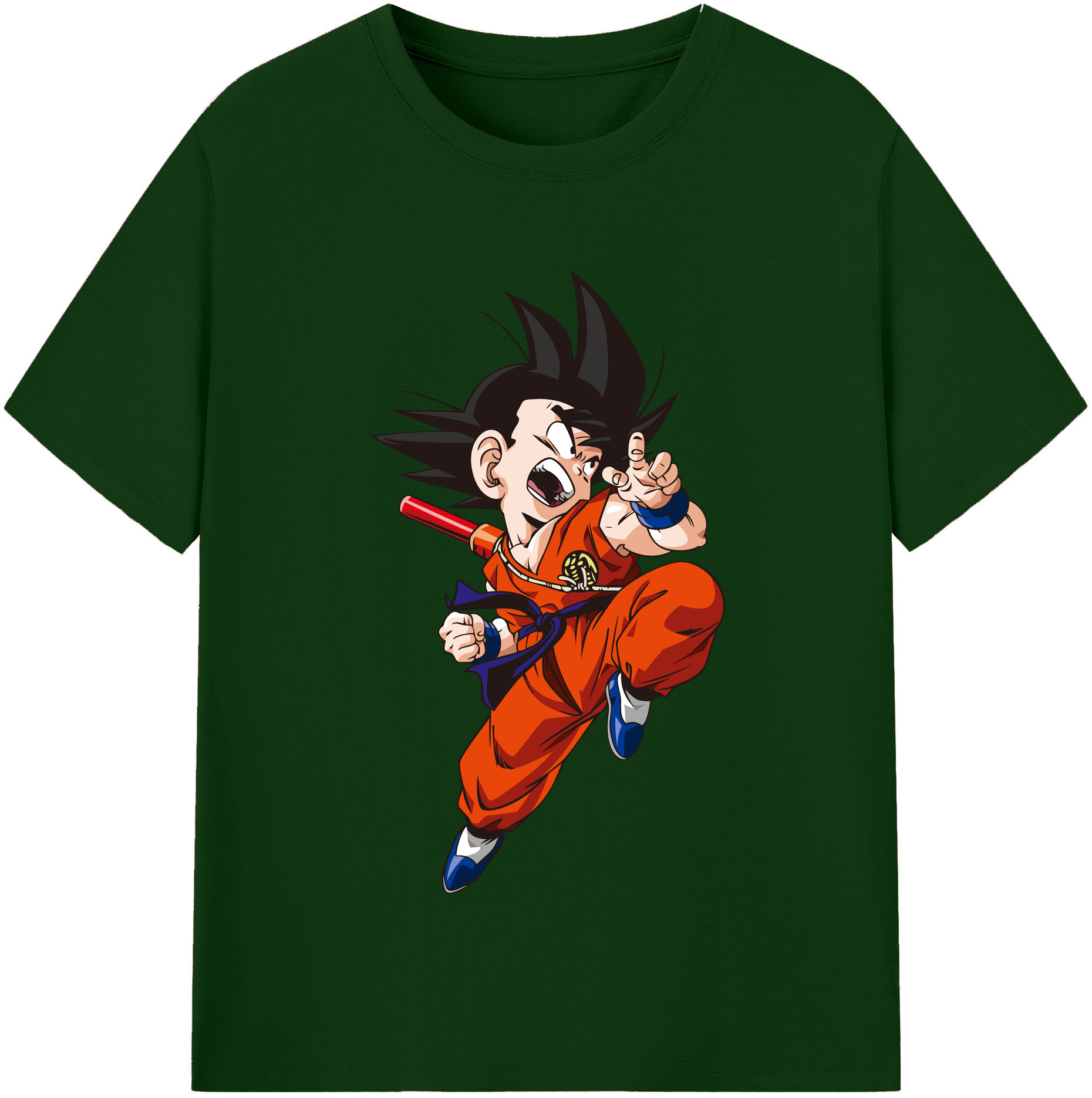 （画像用） ドラゴンボール 孫悟空（そん ごくう）Son Goku カカロット DRAGON BALL Kakarotto 綿100％半袖Tシャツ（フロントプリント）